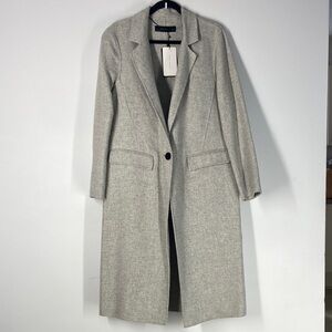 Zara Women's Light Gray Trench Coat